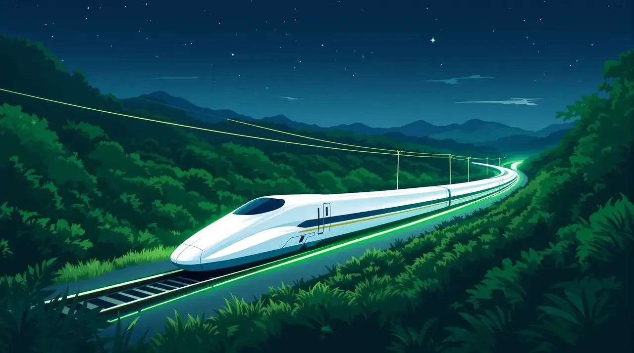 黄色a片网站 下一班 黄色a片网站 下一班发车 新干线驶过绿色夜景